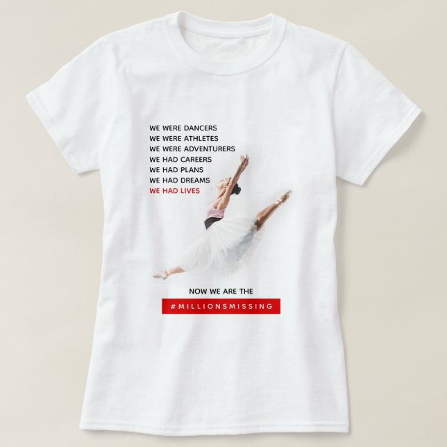 We Had Lives Myalgic Encephalomyelitis Awareness T-Shirt (Design vorne)