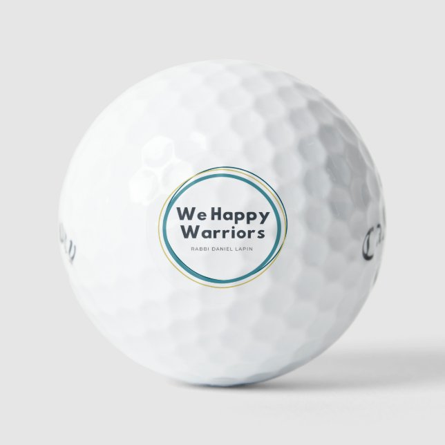 We Happy Warriors Golf Ball (Vorderseite)