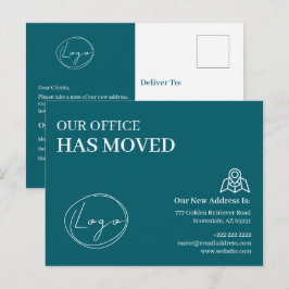 We Have Moved Office Business Address Change Postkarte