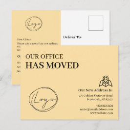 We Have Moved Office Business Address Change Postkarte