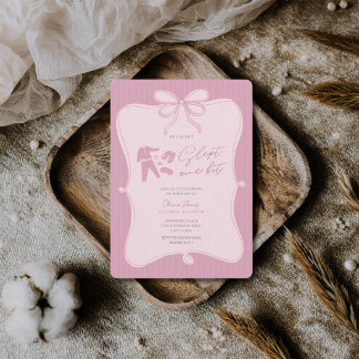 We haven’t slept one bit girl 1st birthday  einladung