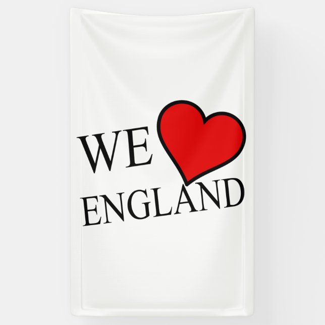 We Heart England bk (v) bncnt Banner (Vertikal)