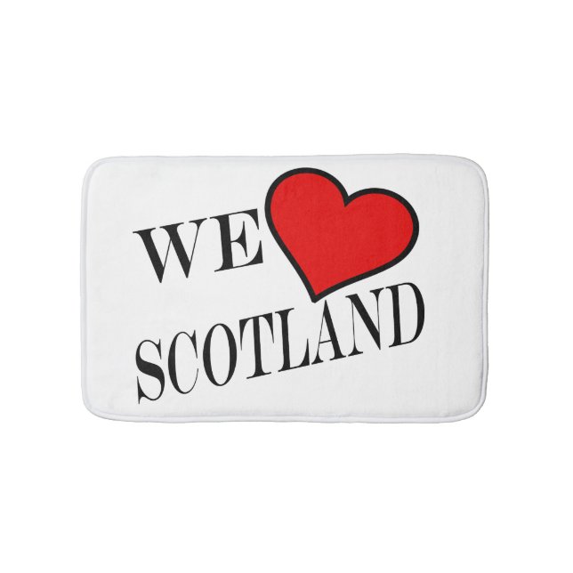 We Heart Scotland bk bmcnt Badematte (Vorderseite)