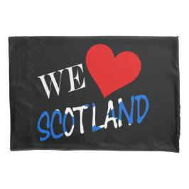 We Heart Scotland Overlay-Punkt Kissenbezug