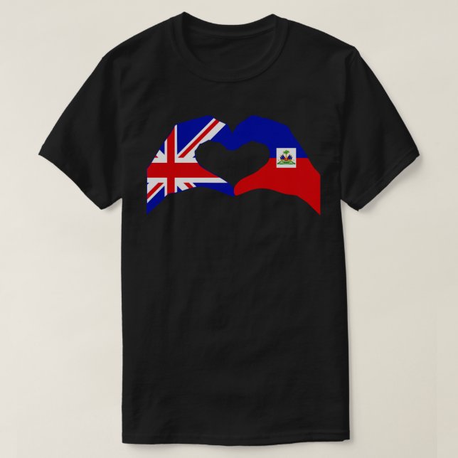 We Heart UK Haiti Patriot Flag Serie T-Shirt (Design vorne)