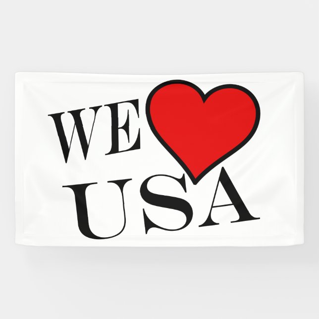 We Heart USA bk (h) bncnt Banner (Horizontal)