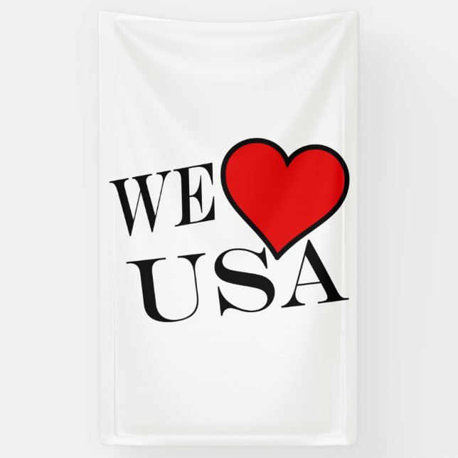 We Heart USA bk (v) bncnt Banner (Vertikal)