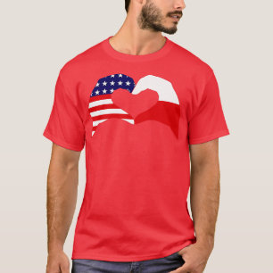 We Heart USA Polen Patriot Flag Serie T-Shirt