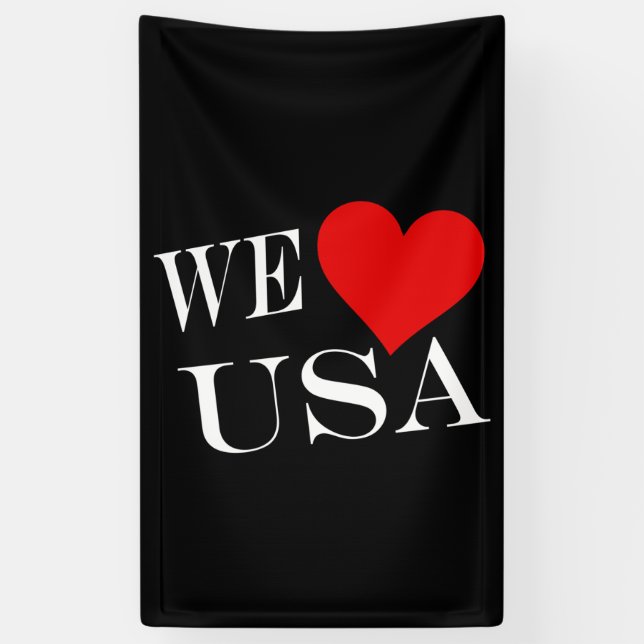 We Heart USA wt (v) bncnt Banner (Vertikal)
