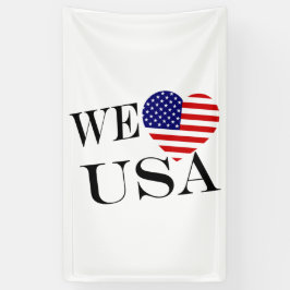 We Heartflag USA bk (v) bncnt Banner