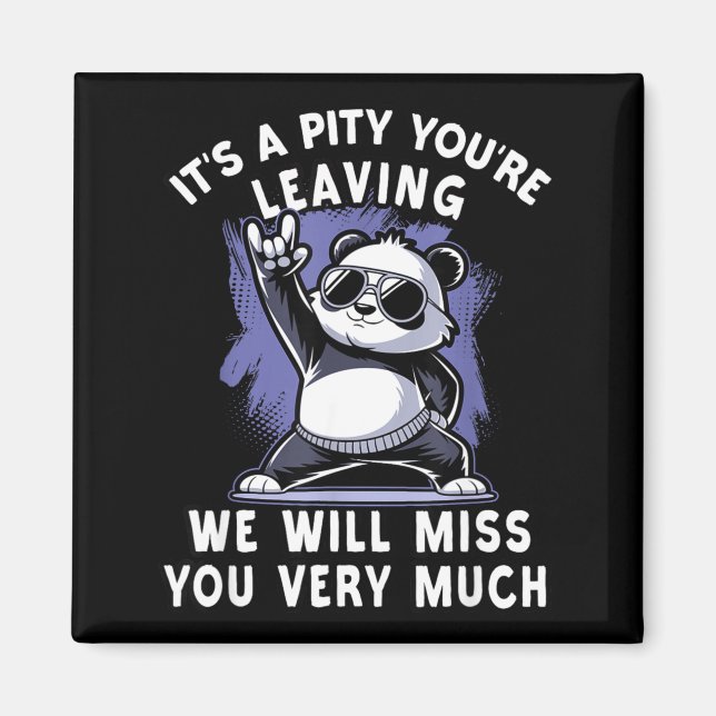 We`ll Miss You Farewell Coworker, Office Sendoff & Magnet (Vorne)