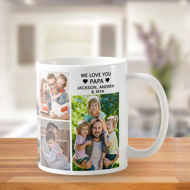 We love you dad collage of 9 photos children kaffeetasse (Von Creator hochgeladen)