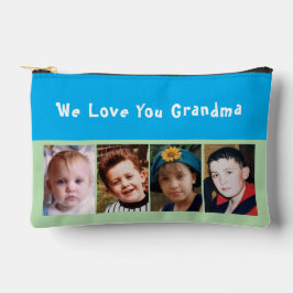 We love you grandma 4 photo blue green zubehörtasche