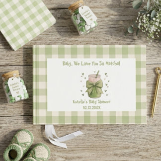 We Love You So Matcha Sage Matcha Bow Gästebuch