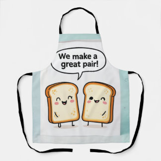 We Make a Great Pair Cute Toast Apron Schürze