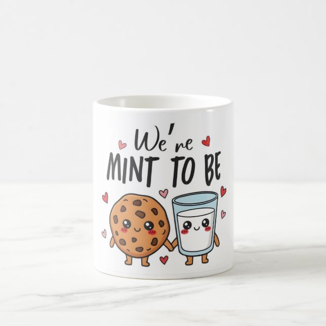 We Mint to Be Cookie and Milk Mug Kaffeetasse (Mittel)