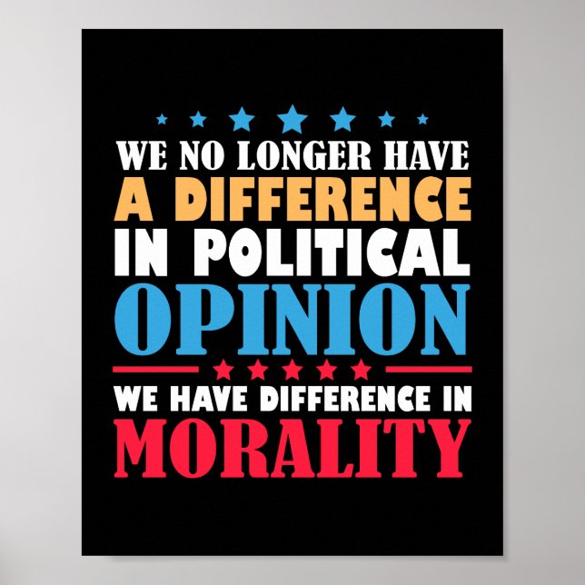 We no longer have difference in political opinion poster (Vorne)