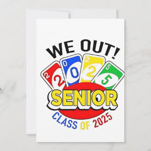 We Out Senior 2025 Gambling Game Abschluss Feiertagskarte