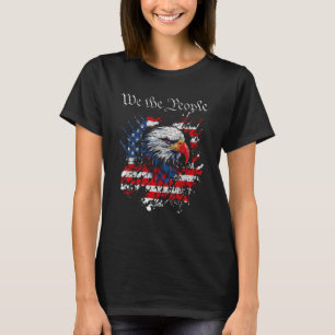 We People Patriotic Eagle American Flag 4. Ju T-Shirt
