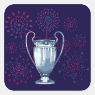 We pflügt The Champions Quadratischer Aufkleber