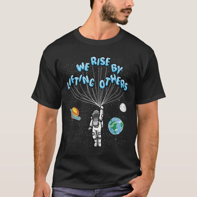 We Rise Motivational Quote - Clic Fit, Short Sleev T-Shirt (Vorderseite)