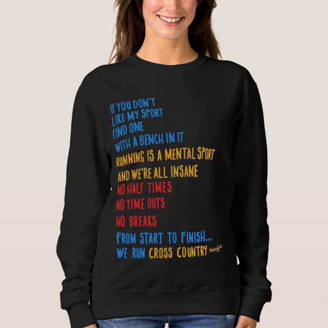 We Run Cross Country Running Shirt CC Runner Gift  (Vorderseite)
