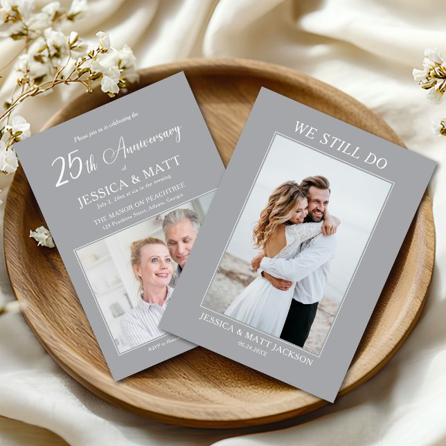 We Still Do 25th Wedding Anniversary Celebration Einladung (Von Creator hochgeladen)