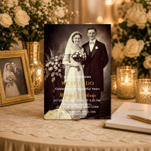 We Still Do 50. Jubiläums-Foto-Einladung Einladung