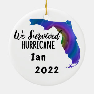 We Survived! Hurricane Ian Florida 2022 Keramik Ornament
