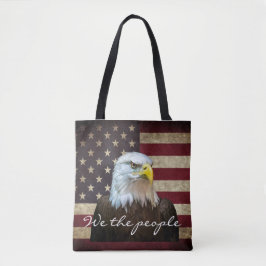 We The People American Flag Bald Eagle 