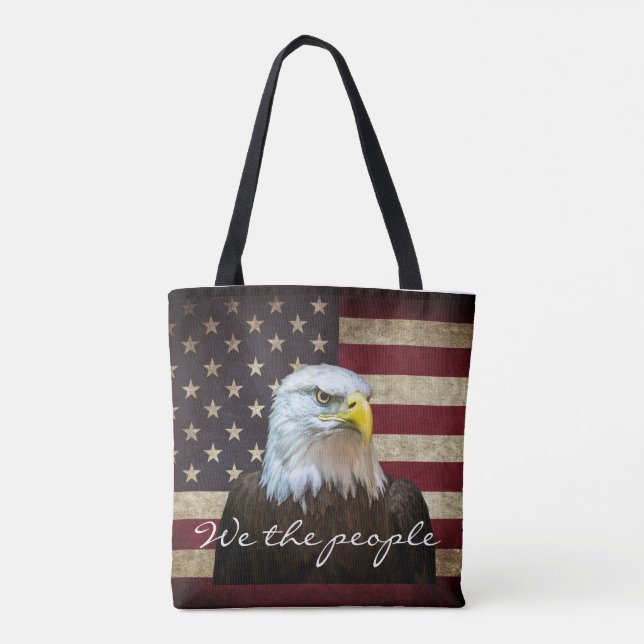We The People American Flag Bald Eagle  (Rückseite)
