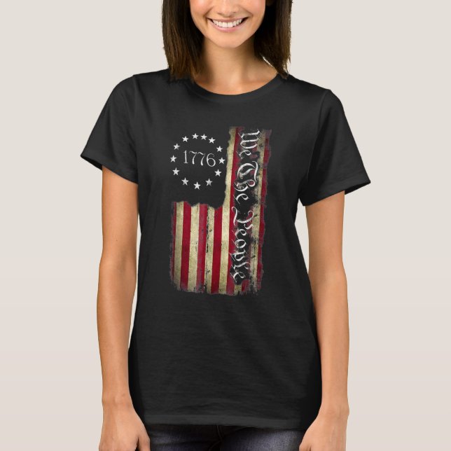 We The People American History 1776 Independence D T-Shirt (Vorderseite)