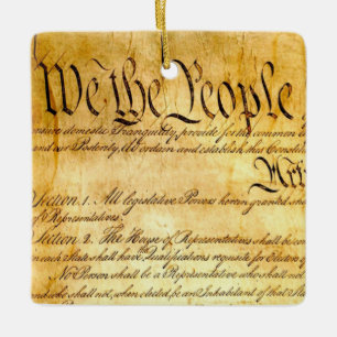 We the People - Constitution Keramikornament