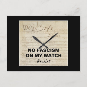 We the People No Fascism on My Watch Postkarte