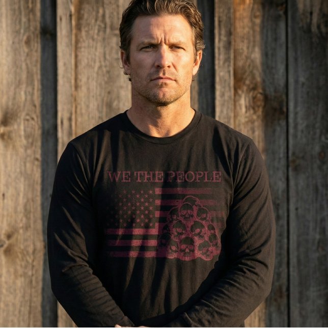 We The People USa Flag Black Shirt (Von Creator hochgeladen)