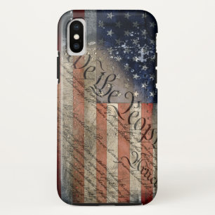 We The People Vintage American Flag iPhone X Hülle