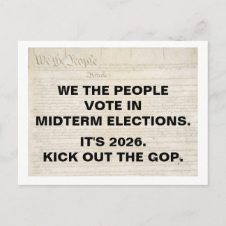 We the People Vote in 2026 Midterm Elections Postkarte