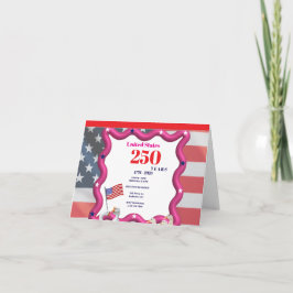 We The Silly Geese 250th Funny Celebration Dankeskarte