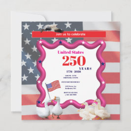 We The Silly Geese 250th Funny Celebration Einladung