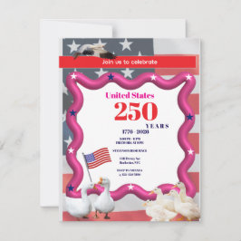 We The Silly Geese 250th Funny Celebration Einladung