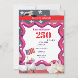 We The Silly Geese 250th Funny Celebration Einladung