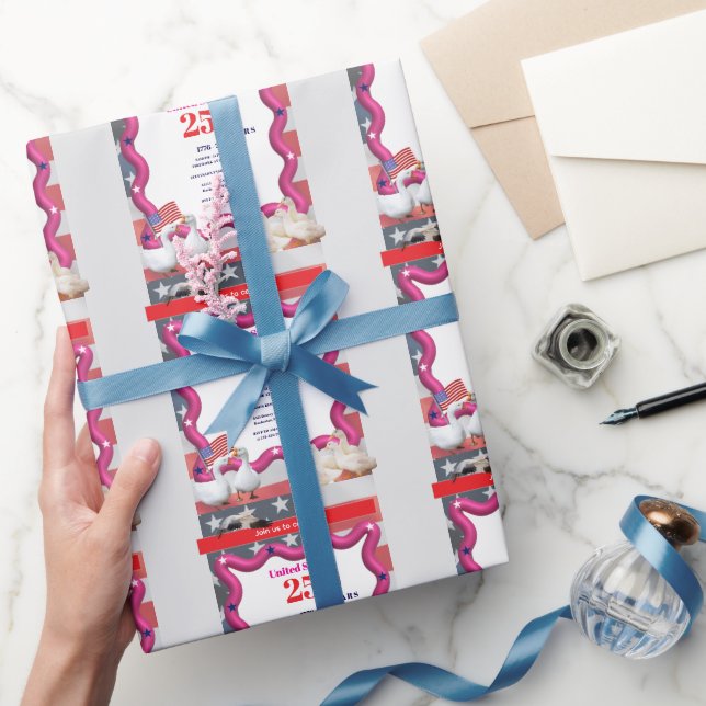 We The Silly Geese 250th Funny Celebration Geschenkpapier (Schenken)