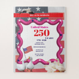We The Silly Geese 250th Funny Celebration Puzzle