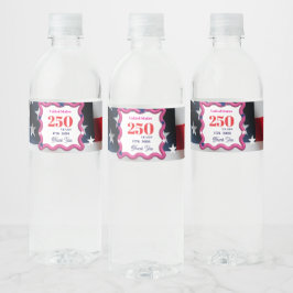 We The Silly Geese 250th Funny Celebration Wasserflaschenetikett