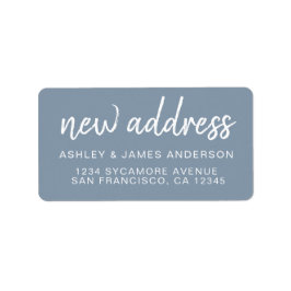 We’ve Moved Ashley Blue New Address Adressaufkleber