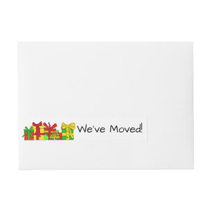 We’ve Moved Christmas ohrts Christmas Label