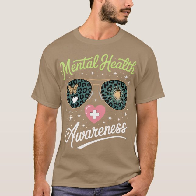 We Wear I Wear Green Mental Health Awareness Month T-Shirt (Vorderseite)
