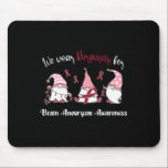 We Wear With Burgundy For Brain Aneurysm Awareness Mousepad<br><div class="desc">We Wear With Burgundy For Brain Aneurysm Awareness</div>