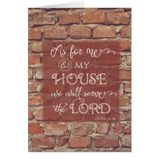 We Will Serve the Lord - Joshua 24:15