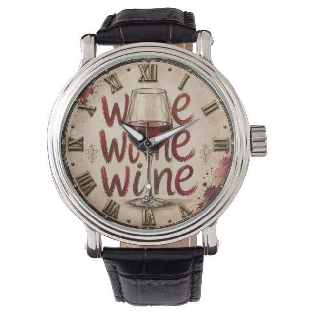 We Wine  Armbanduhr (Vorderseite)